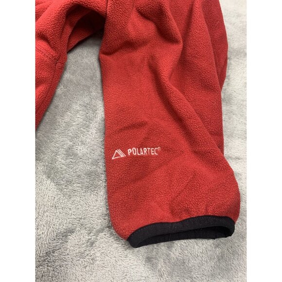 Vintage L.L.Bean Jacket Mens Large Red Polartec Fleece Full Zip Warm Lightweight - Picture 7 of 11